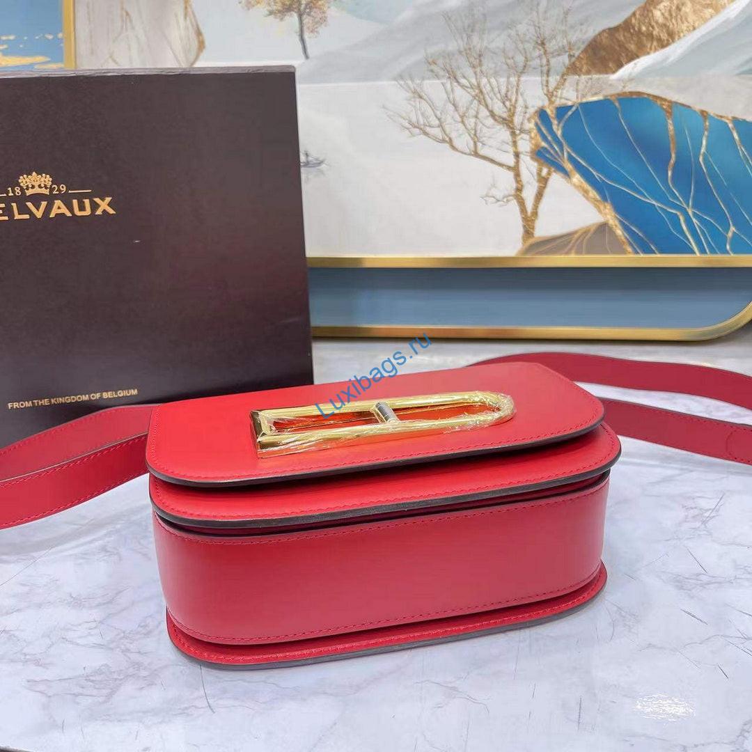 Delvaux AA0574 Lingot Alpina Calf Bag Red | delvaux aa0574 lingot alpina calf bag tender red 4
