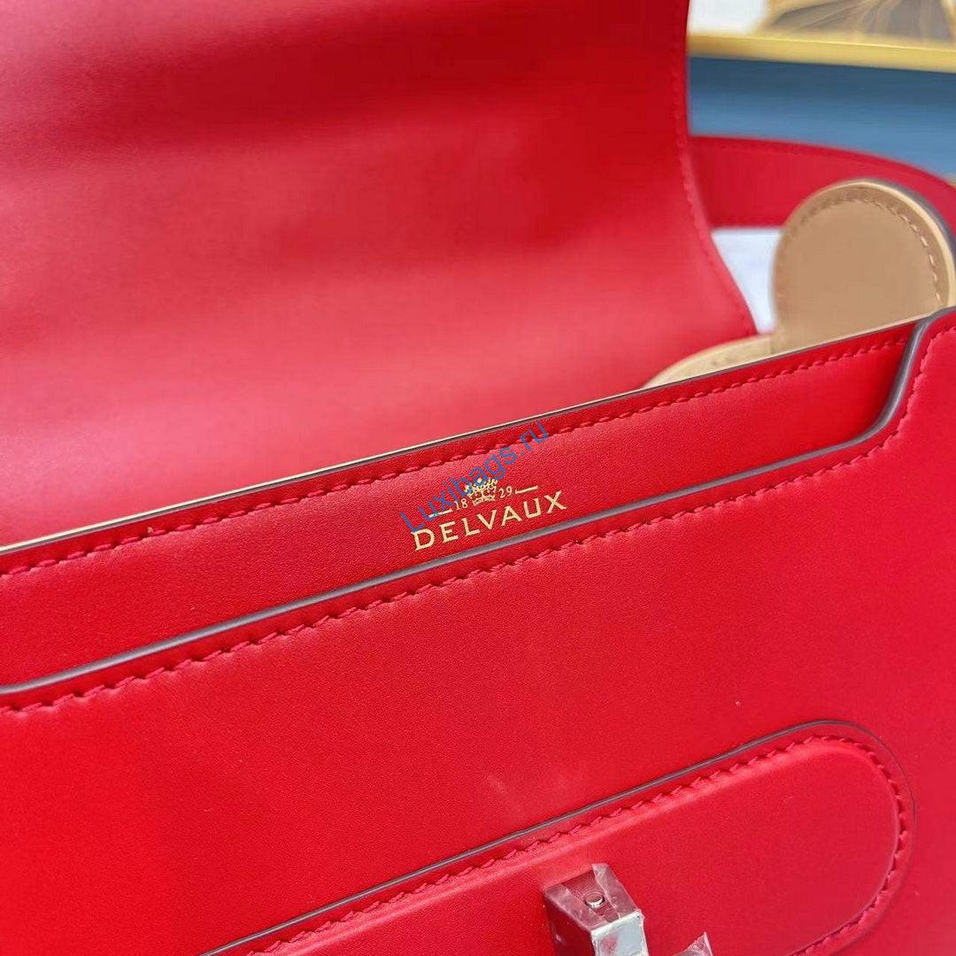 Delvaux AA0574 Lingot Alpina Calf Bag Red | delvaux aa0574 lingot alpina calf bag tender red 8
