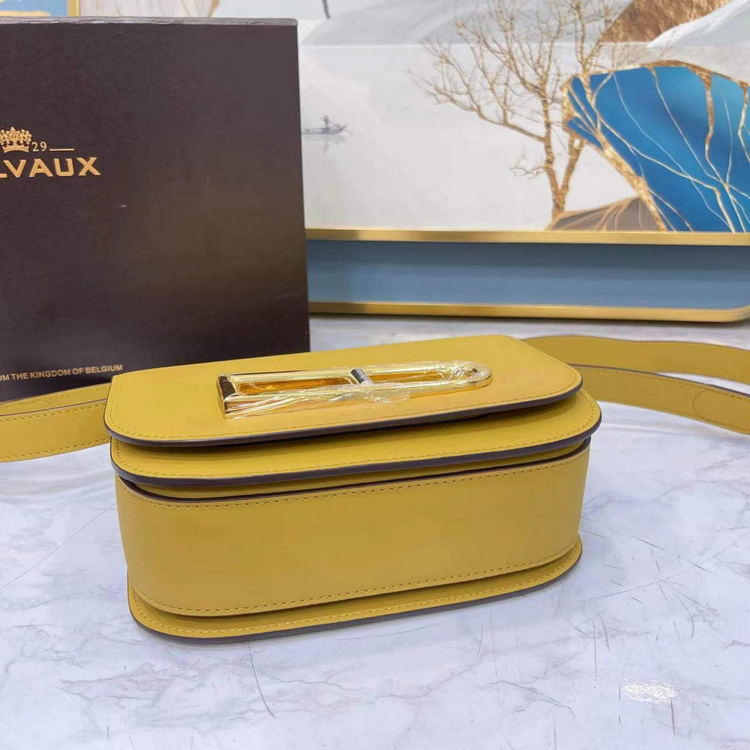 Delvaux AA0574 Lingot Alpina Calf Bag Yellow | delvaux aa0574 lingot alpina calf bag tender yellow 4