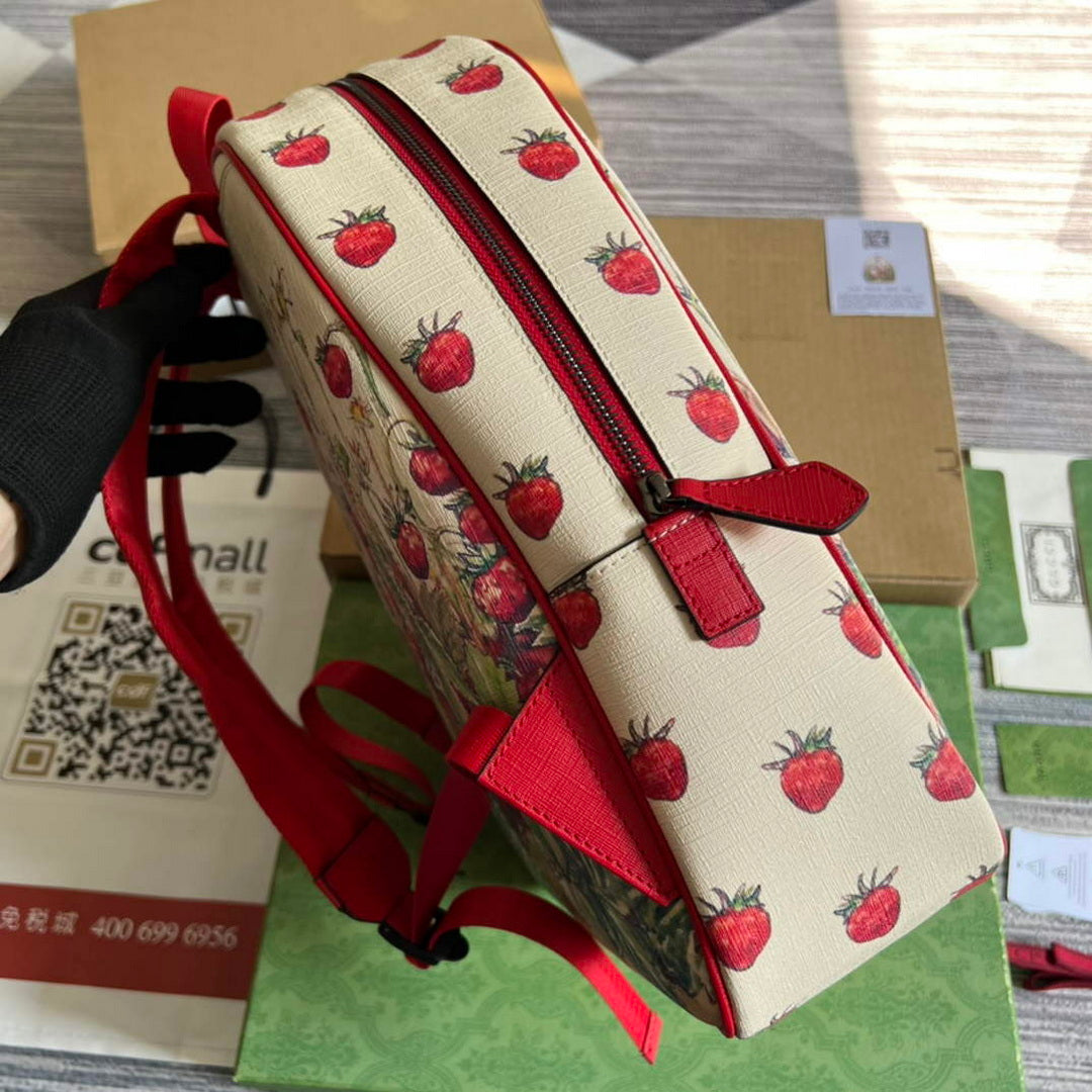 Gucci 433578 Children's Fairy Print Backpack Red | gucci 433578 childrens fairy print backpack red 3