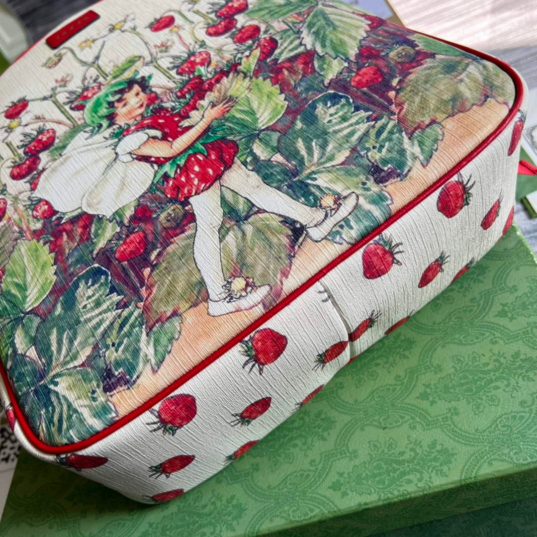 Gucci 433578 Children's Fairy Print Backpack Red | gucci 433578 childrens fairy print backpack red 8