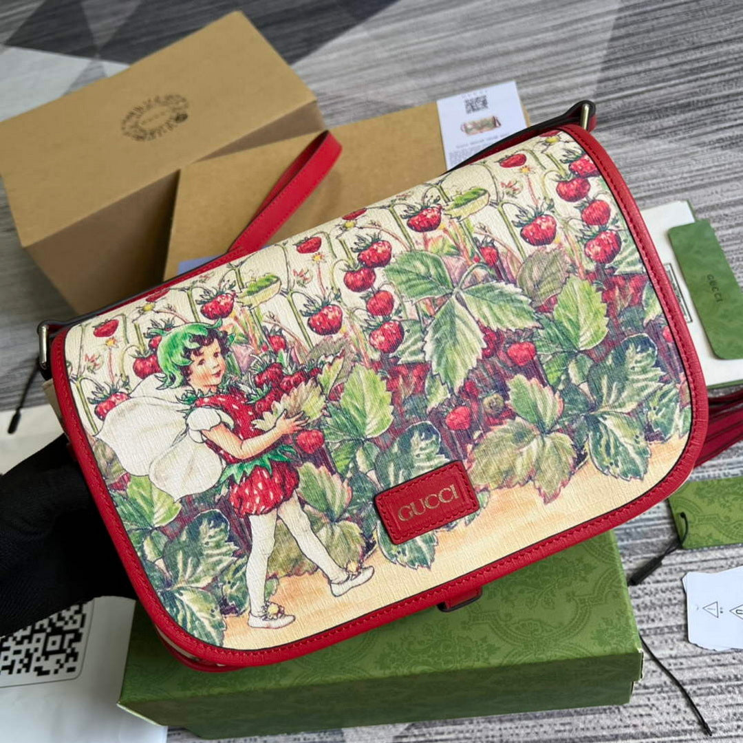 Gucci 664143 Children's Messenger Bag Red | gucci 664143 childrens messenger bag red 4