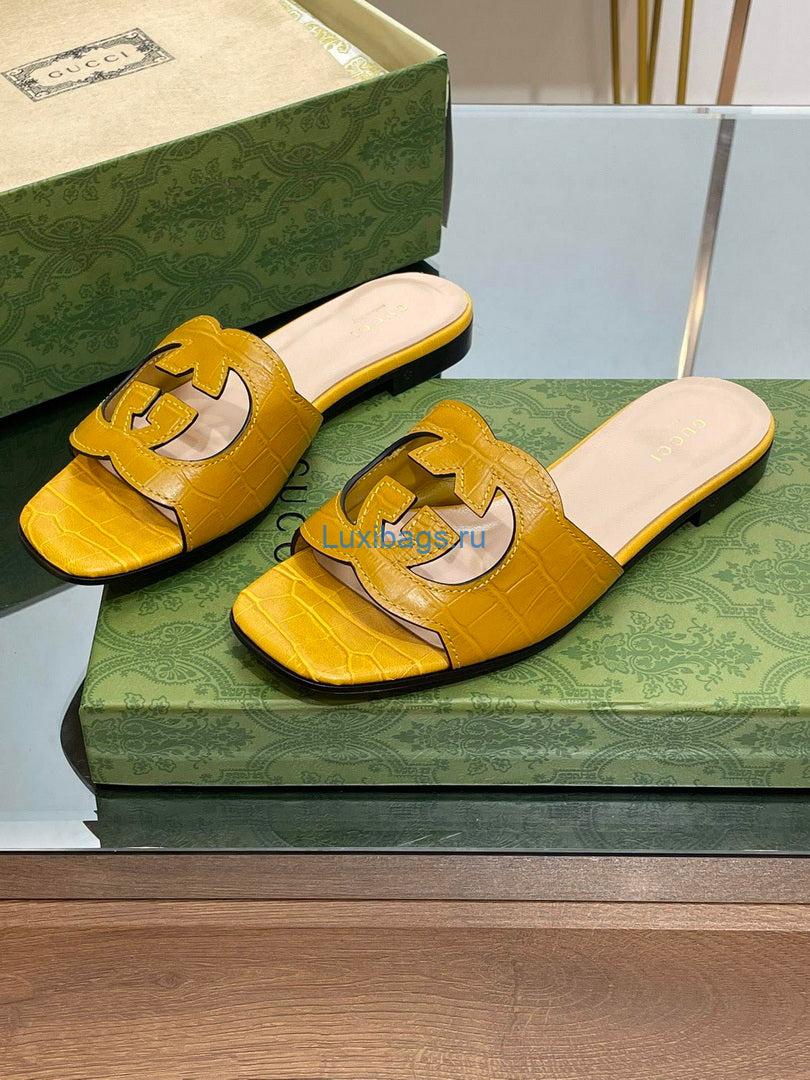 Gucci 694451 Women's Interlocking G cut-out slide sandal G66760 | gucci 694451 womens interlocking g cut out slide sandal g66760 2