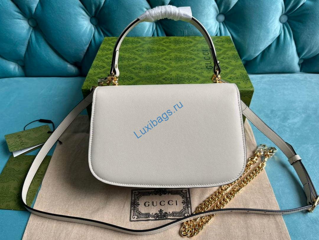 Gucci 735101 Gucci Blondie Top-handle Bag White | gucci 735101 gucci blondie top handle bag white 1