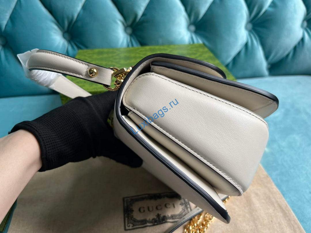 Gucci 735101 Gucci Blondie Top-handle Bag White | gucci 735101 gucci blondie top handle bag white 3