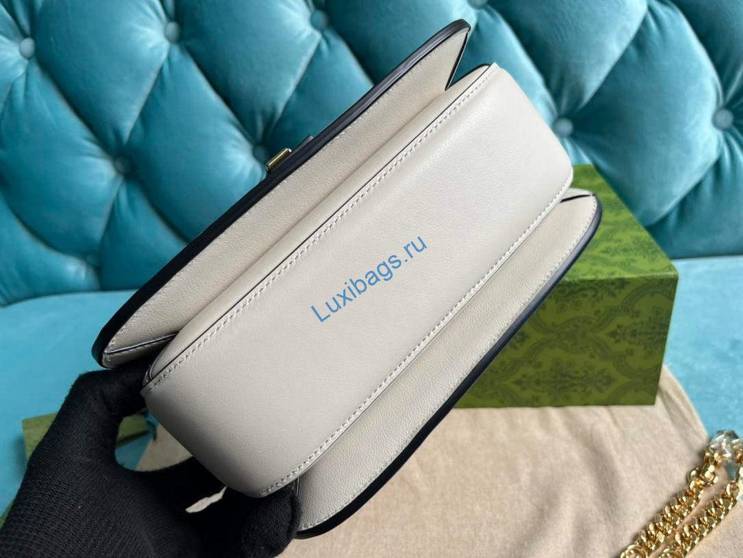 Gucci 735101 Gucci Blondie Top-handle Bag White | gucci 735101 gucci blondie top handle bag white 5