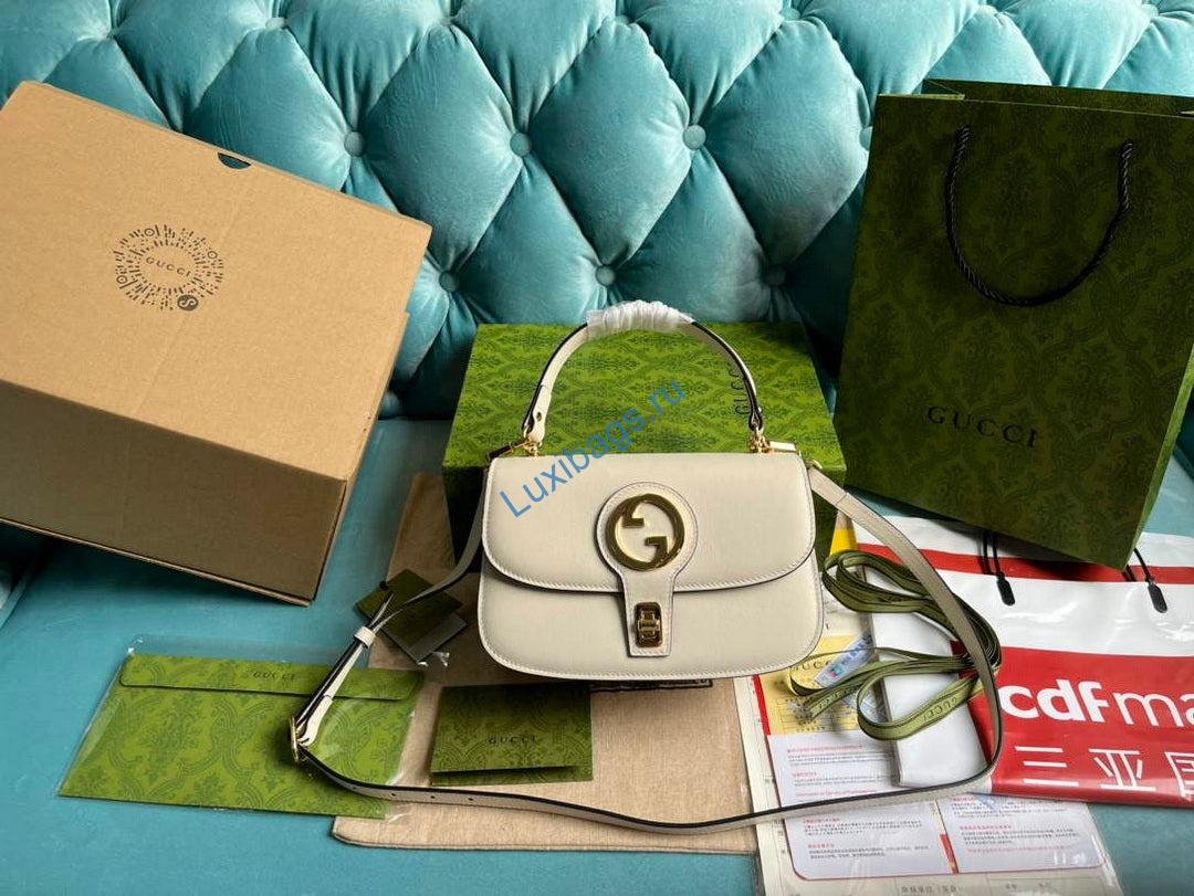 Gucci 735101 Gucci Blondie Top-handle Bag White | gucci 735101 gucci blondie top handle bag white 9