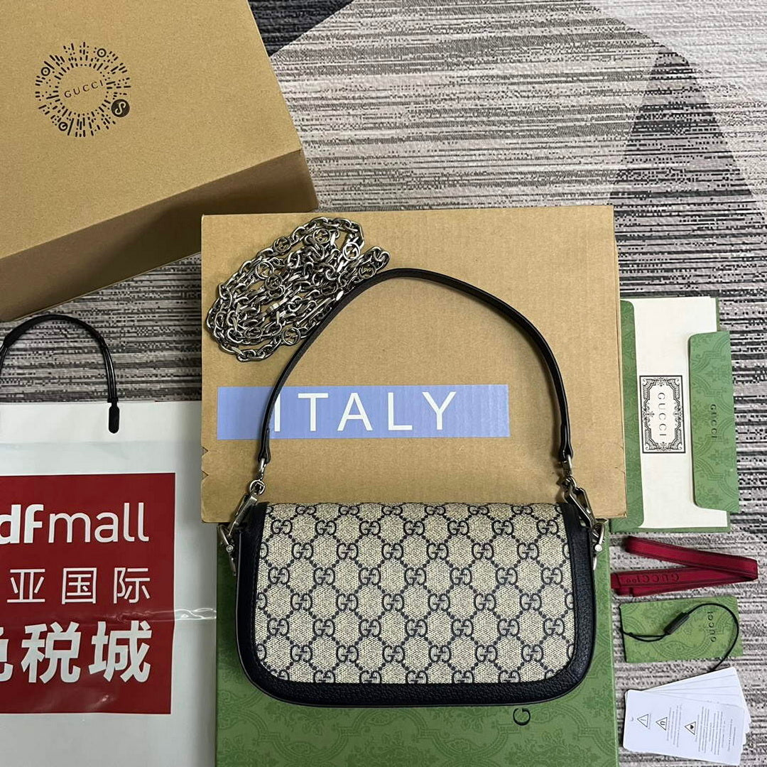 Gucci 735178 Gucci Horsebit 1955 small shoulder bag Navy blue | gucci 735178 gucci horsebit 1955 small shoulder bag navy blue 2