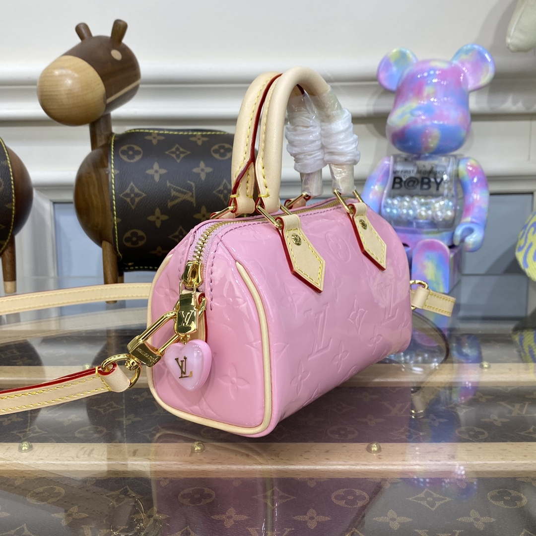 Louis Vuitton LV M81879 Nano Speedy Bag Monogram vernis | louis vuitton m81879 lv nano speedy bag monogram vernis 003