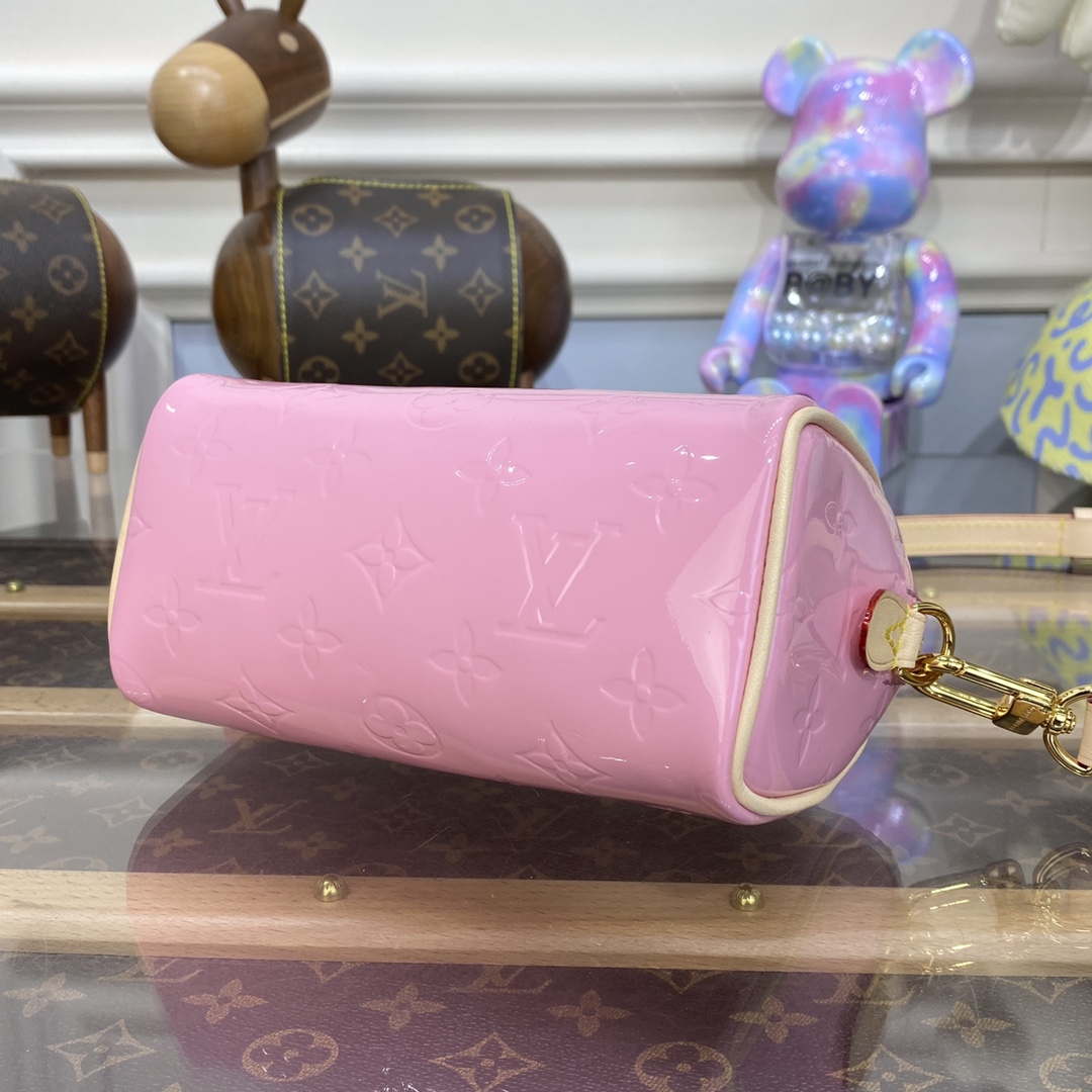 Louis Vuitton LV M81879 Nano Speedy Bag Monogram vernis | louis vuitton m81879 lv nano speedy bag monogram vernis 004