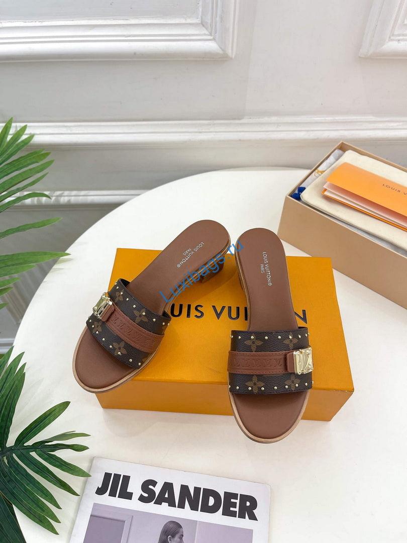 LV 1AADI2 Louis Vuitton Lock It Mules L99034 | lv 1aac3y louis vuitton lock it flat mules l99034 1