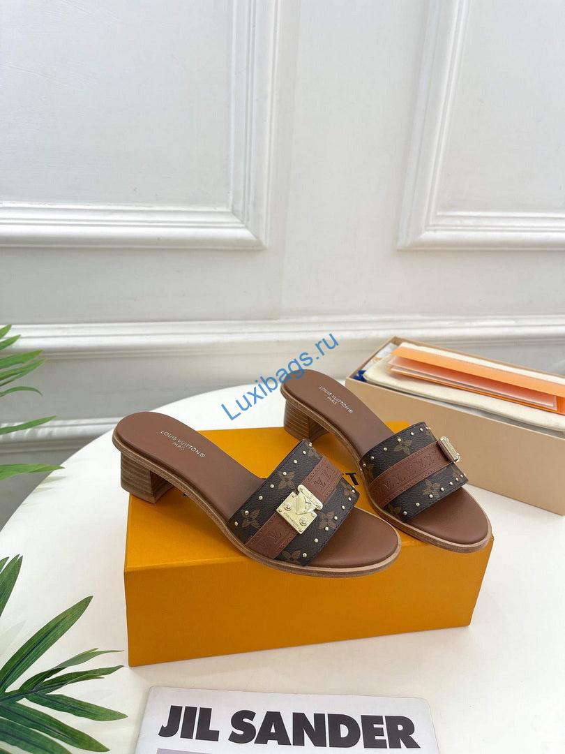 LV 1AADI2 Louis Vuitton Lock It Mules L99034 | lv 1aac3y louis vuitton lock it flat mules l99034 2