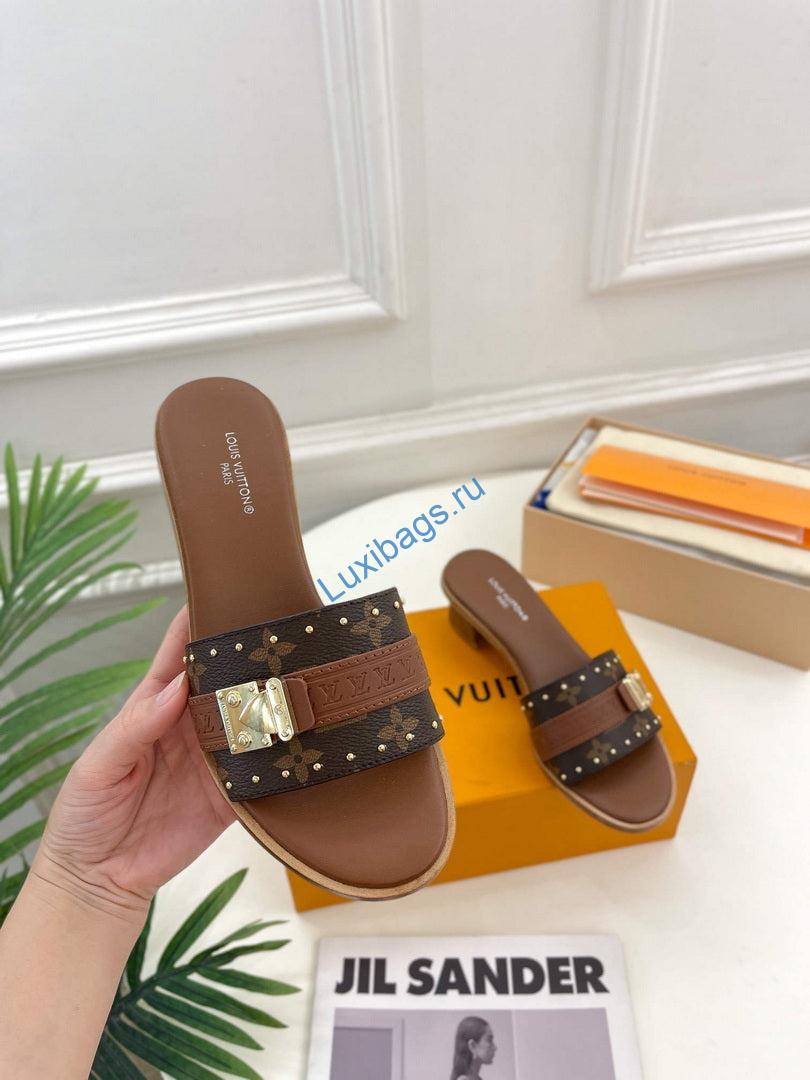 LV 1AADI2 Louis Vuitton Lock It Mules L99034 | lv 1aac3y louis vuitton lock it flat mules l99034 4