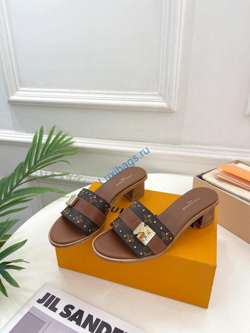 LV 1AADI2 Louis Vuitton Lock It Mules L99034 | lv 1aac3y louis vuitton lock it flat mules l99034 5
