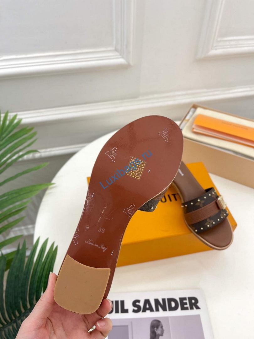LV 1AADI2 Louis Vuitton Lock It Mules L99034 | lv 1aac3y louis vuitton lock it flat mules l99034 9