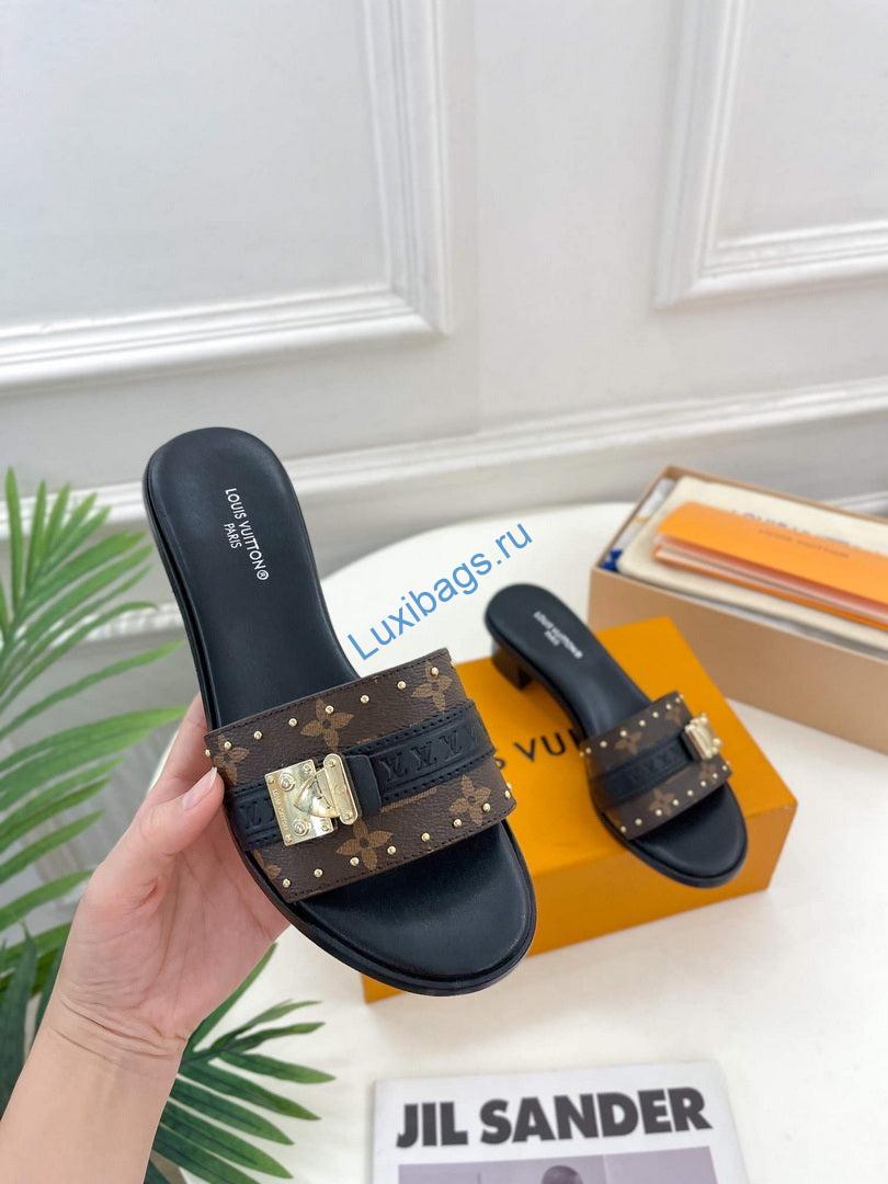LV 1AADI2 Louis Vuitton Lock It Mules L99035 | lv 1aac3y louis vuitton lock it flat mules l99035 4