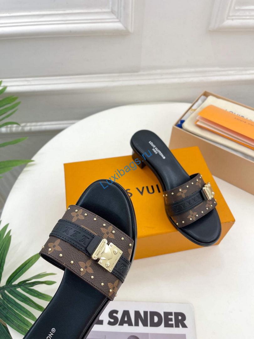 LV 1AADI2 Louis Vuitton Lock It Mules L99035 | lv 1aac3y louis vuitton lock it flat mules l99035 6