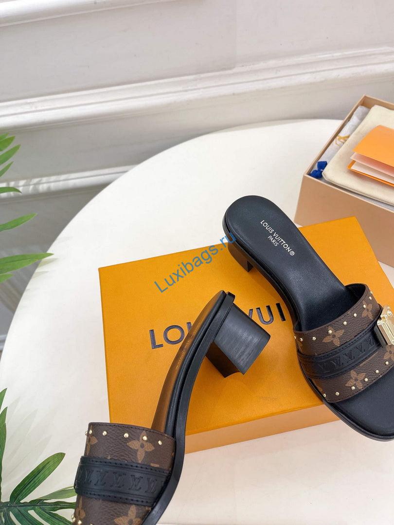 LV 1AADI2 Louis Vuitton Lock It Mules L99035 | lv 1aac3y louis vuitton lock it flat mules l99035 7