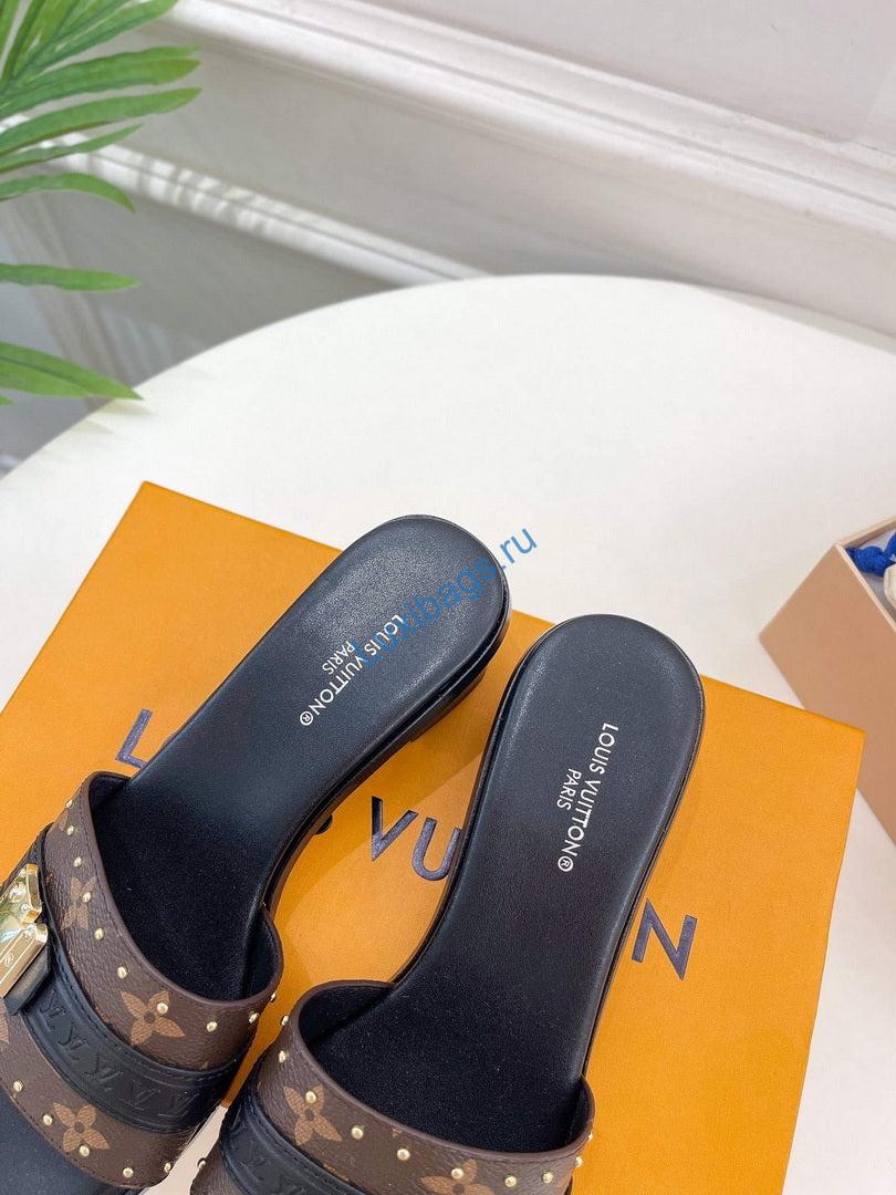 LV 1AADI2 Louis Vuitton Lock It Mules L99035 | lv 1aac3y louis vuitton lock it flat mules l99035 8