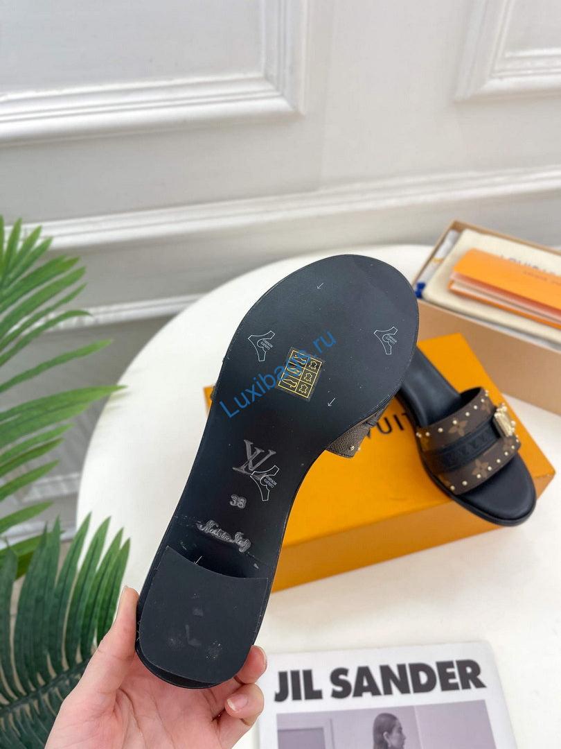 LV 1AADI2 Louis Vuitton Lock It Mules L99035 | lv 1aac3y louis vuitton lock it flat mules l99035 9