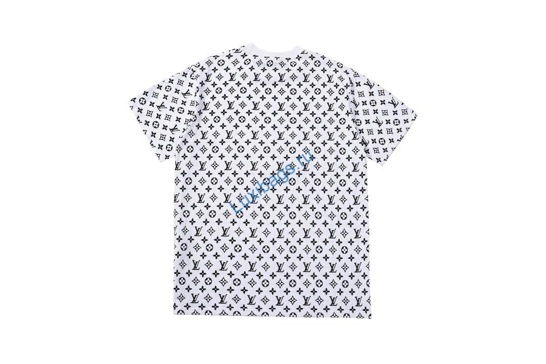 LV 1AAGM5 Men's Women's LV Monogram T-Shirt L66475 | lv 1aagm5 mens womens lv monogram t shirt l66475 3