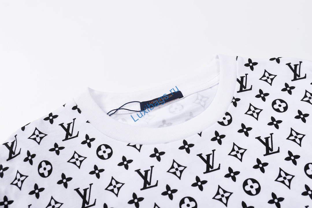 LV 1AAGM5 Men's Women's LV Monogram T-Shirt L66475 | lv 1aagm5 mens womens lv monogram t shirt l66475 5