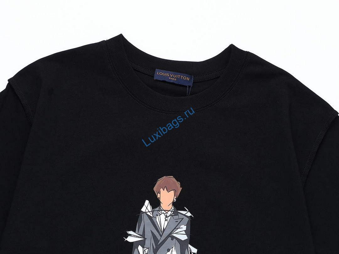 LV 1AAU5D Men's Women's LV Frequency Graphic T-Shirt L66461 | lv 1aau5d mens womens lv frequency graphic t shirt l66461 3