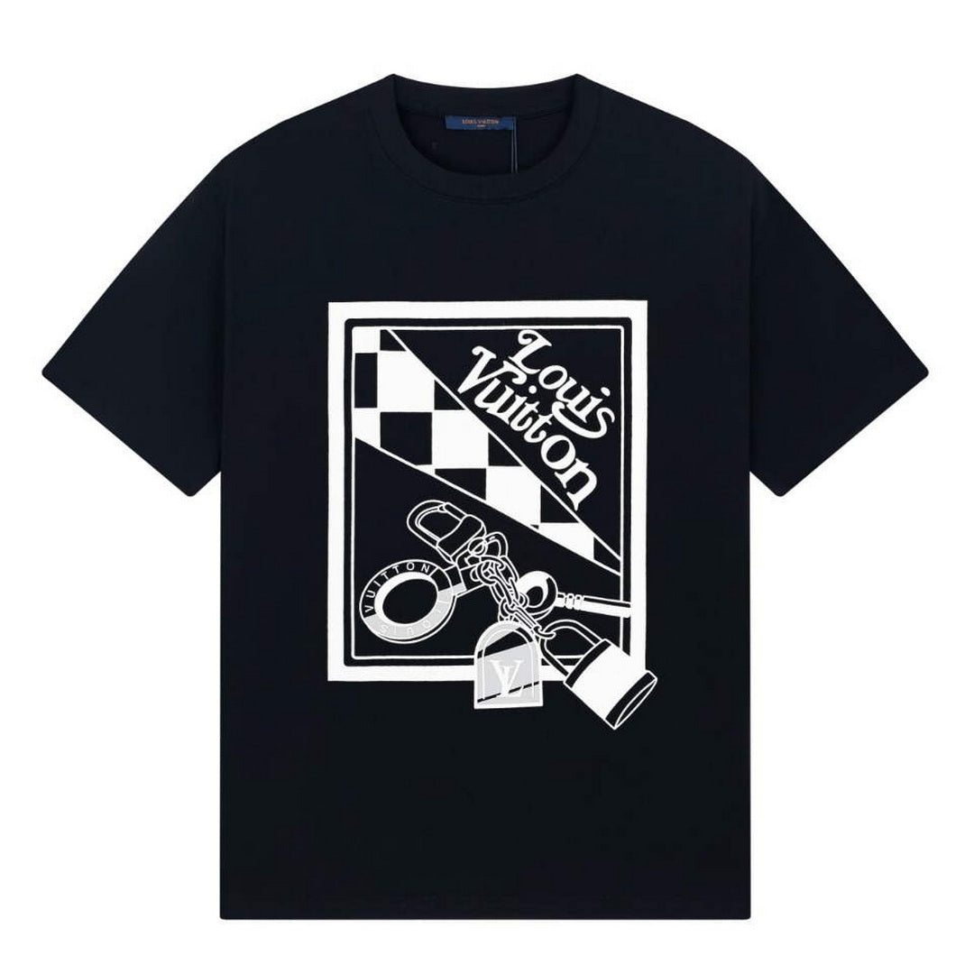 LV 1AAU5D Men's Women's LV Frequency Graphic T-Shirt L66465 | lv 1aau5d mens womens lv frequency graphic t shirt l66465 2
