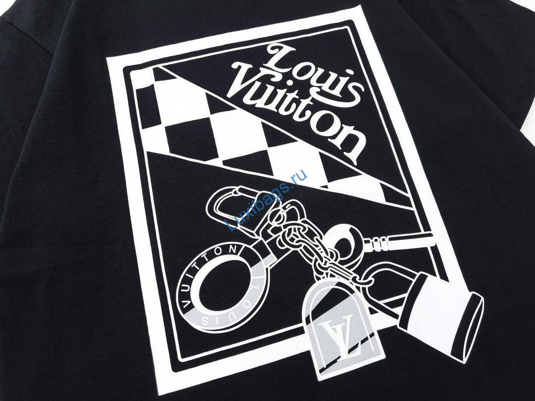 LV 1AAU5D Men's Women's LV Frequency Graphic T-Shirt L66465 | lv 1aau5d mens womens lv frequency graphic t shirt l66465 4