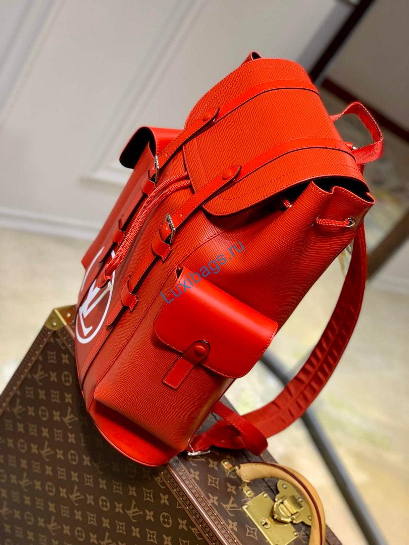 LV M41379 Louis Vuitton Backpack Orange | lv m41379 louis vuitton lv x supreme backpack orange 3