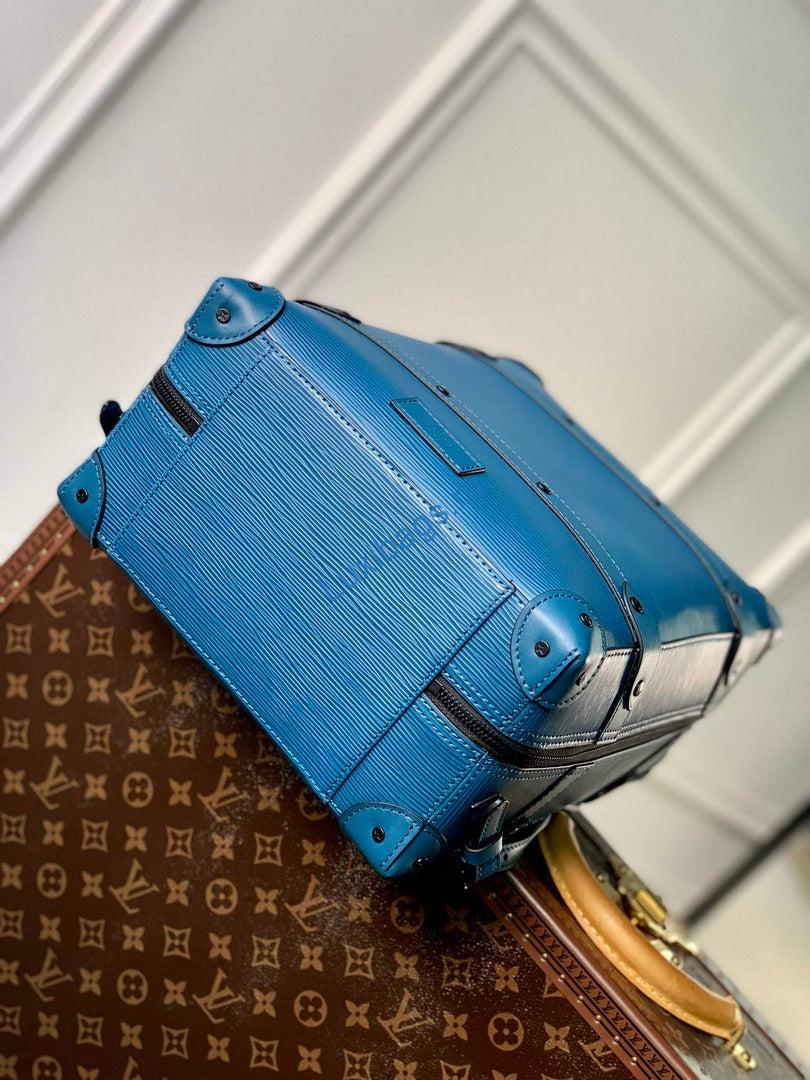 LV M44752 Louis Vuitton Soft Trunk Small Backpack Blue | lv m44752 louis vuitton soft trunk small backpack blue 4