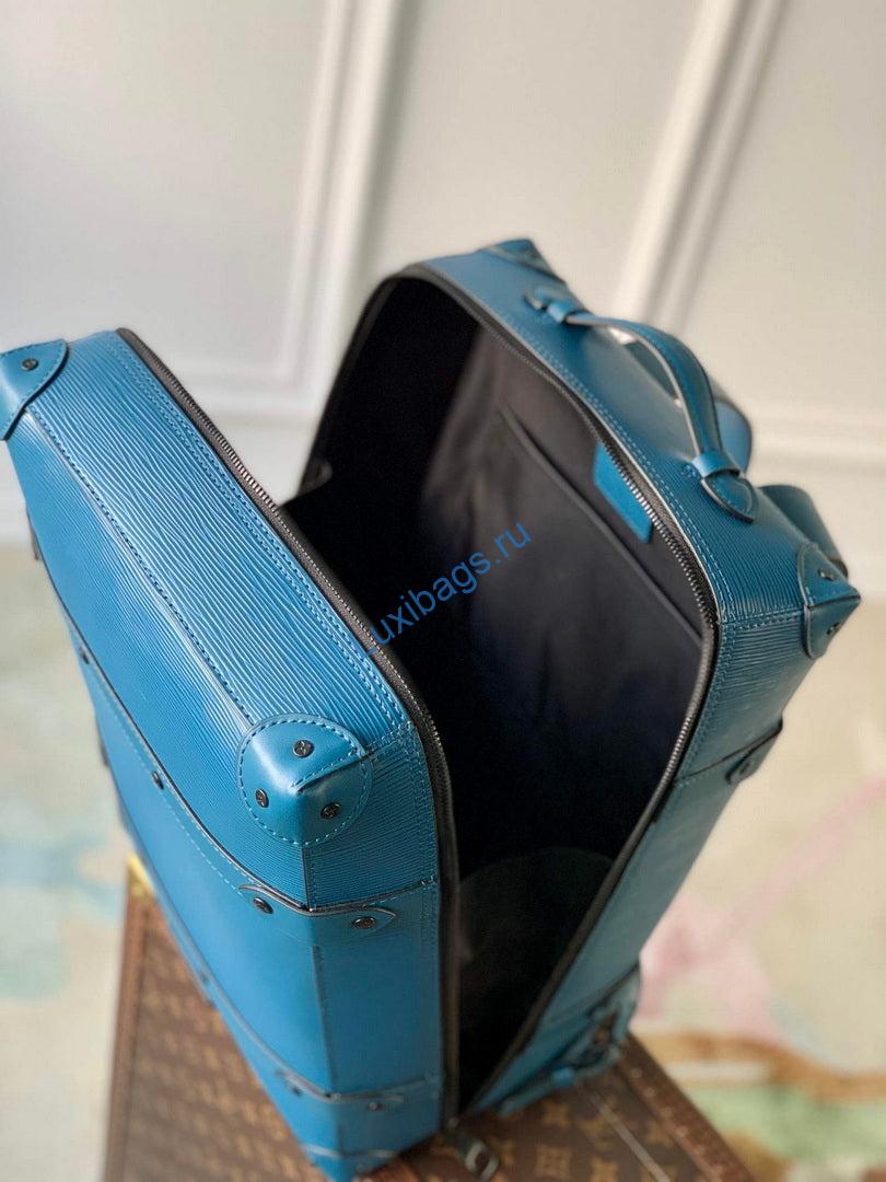 LV M44752 Louis Vuitton Soft Trunk Small Backpack Blue | lv m44752 louis vuitton soft trunk small backpack blue 8