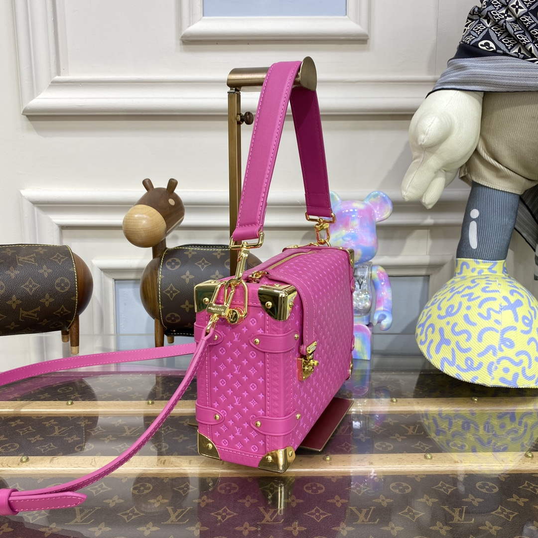 LV M46358 Louis Vuitton Side Trunk PM Bag M21709 Rose | lv m46358 louis vuitton side trunk pm bag m21709 rose 3 luxibags.ru 1