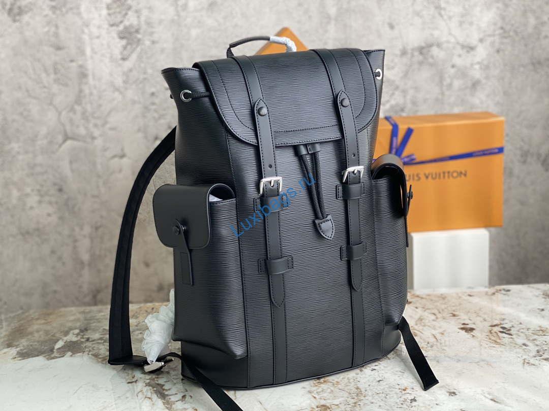 LV M50159 Louis Vuitton Christopher PM Epi Black | lv m50159 louis vuitton christopher pm epi black 002