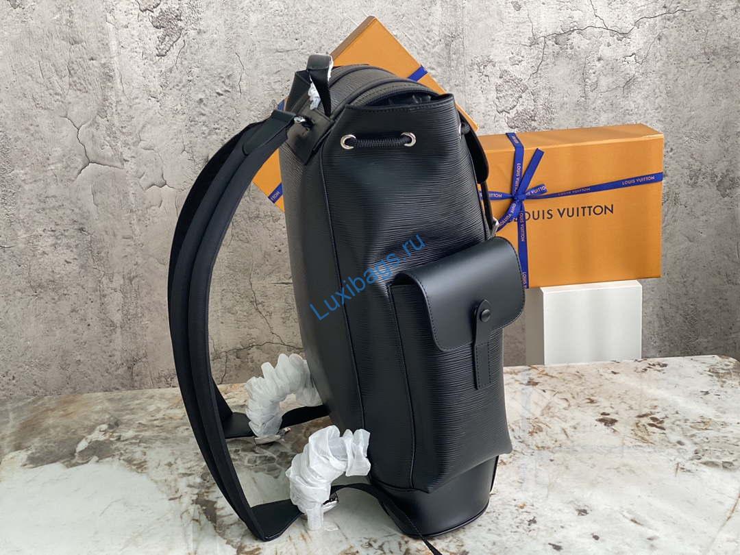 LV M50159 Louis Vuitton Christopher PM Epi Black | lv m50159 louis vuitton christopher pm epi black 004