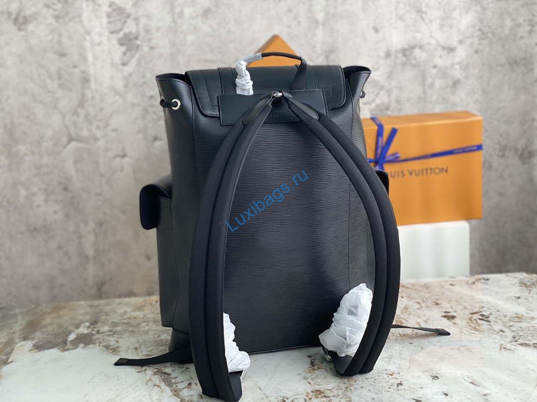 LV M50159 Louis Vuitton Christopher PM Epi Black | lv m50159 louis vuitton christopher pm epi black 005