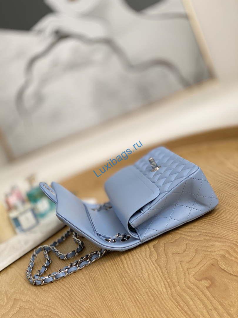 chanel a01112 flap classic bag lambskin light blue silver 3 Chanel A01112 Flap Classic Bag Lambskin Light Blue Silver | chanel a01112 flap classic bag lambskin light blue silver 004