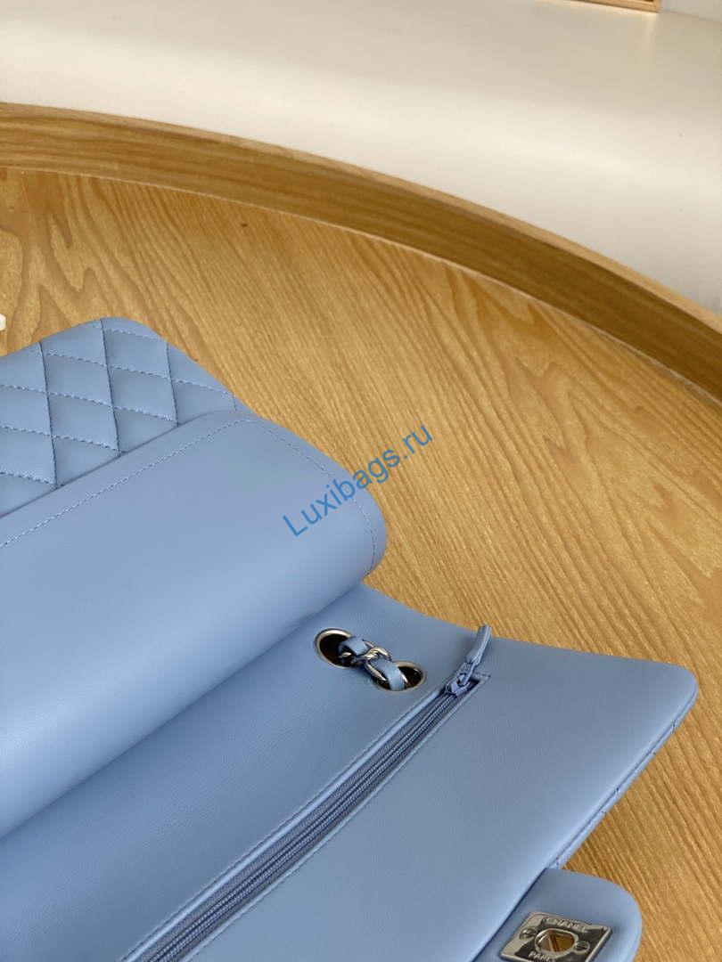 chanel a01112 flap classic bag lambskin light blue silver 5 Chanel A01112 Flap Classic Bag Lambskin Light Blue Silver | chanel a01112 flap classic bag lambskin light blue silver 006