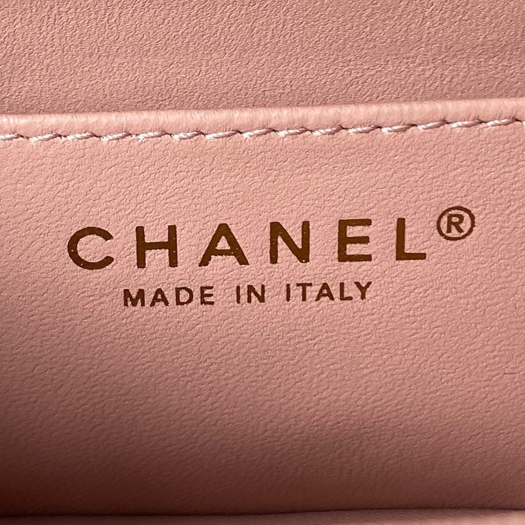 Chanel AS4041 Flap Classic Bag CF Camellia Lambskin Pink Gold | chanel as4041 flap classic bag cf camellia pink lambskin gold 008
