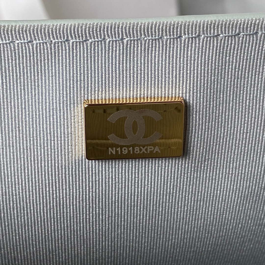 Chanel AS4051 Small Flap Classic Bag CF Lambskin Light Blue Gold | chanel as4051 small flap classic bag cf lambskin light blue gold 008