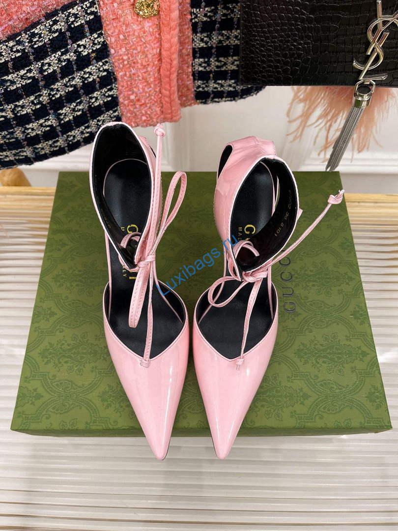 Gucci 717159 Women's high heel patent pump G56301 | gucci 717159 womens high heel patent pump g56301 5