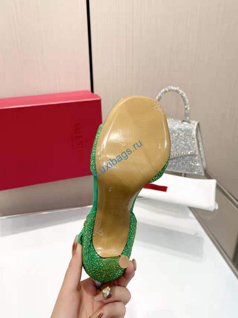 Valentino Women's Full Diamond Shoes 95mm V75471 | valentino womens full diamond shoes 95mm v75471 4