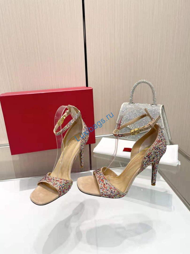 Valentino Women's Full Diamond Shoes 95mm V75475 | valentino womens full diamond shoes 95mm v75475 4