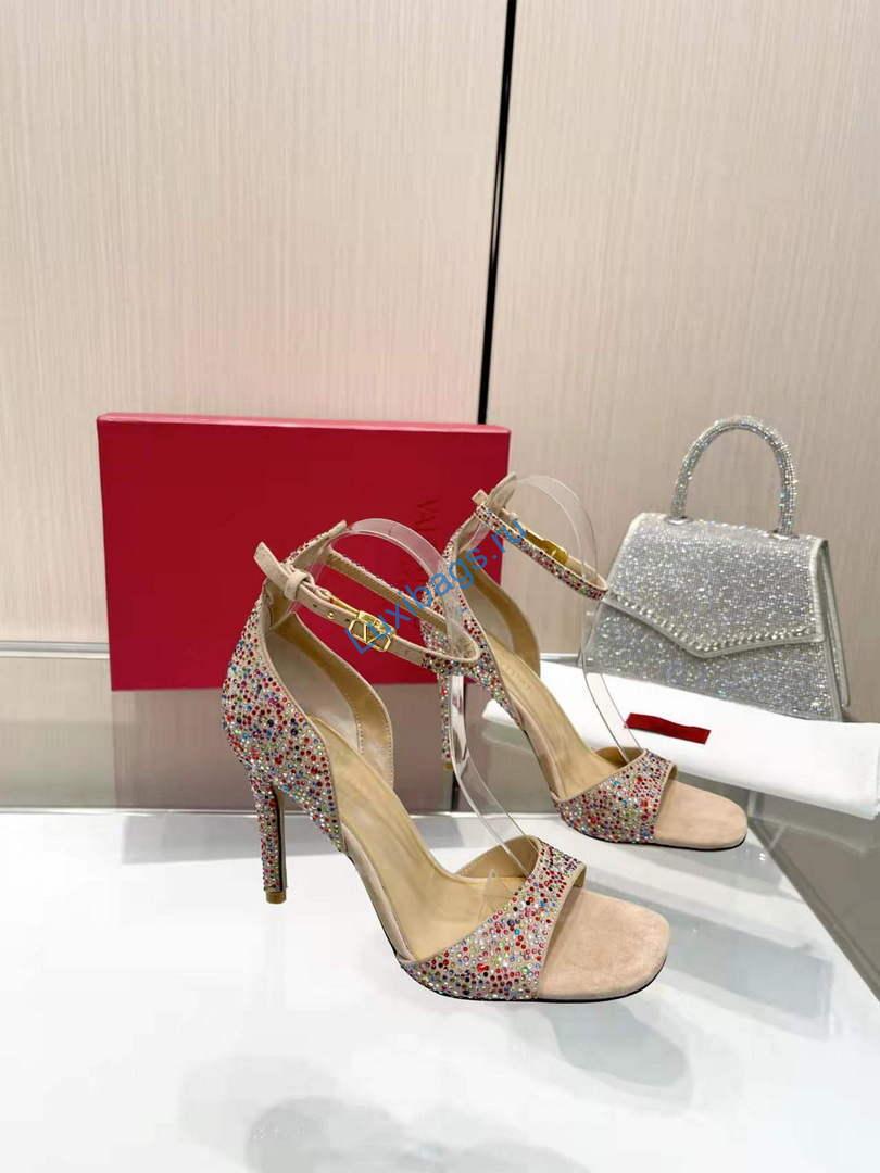 Valentino Women's Full Diamond Shoes 95mm V75475 | valentino womens full diamond shoes 95mm v75475 7