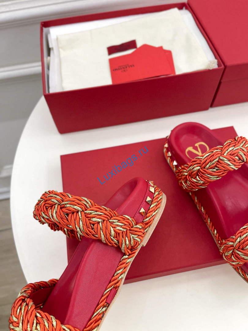 Valentino Women's Shoes hand woven slippers V75432 | valentino womens shoes hand woven slippers v75432 8