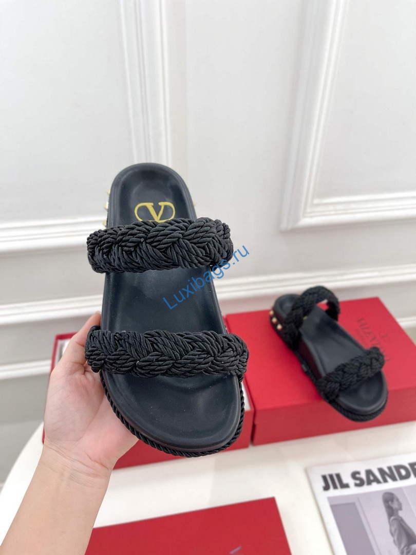 Valentino Women's Shoes hand woven slippers V75434 | valentino womens shoes hand woven slippers v75434 4