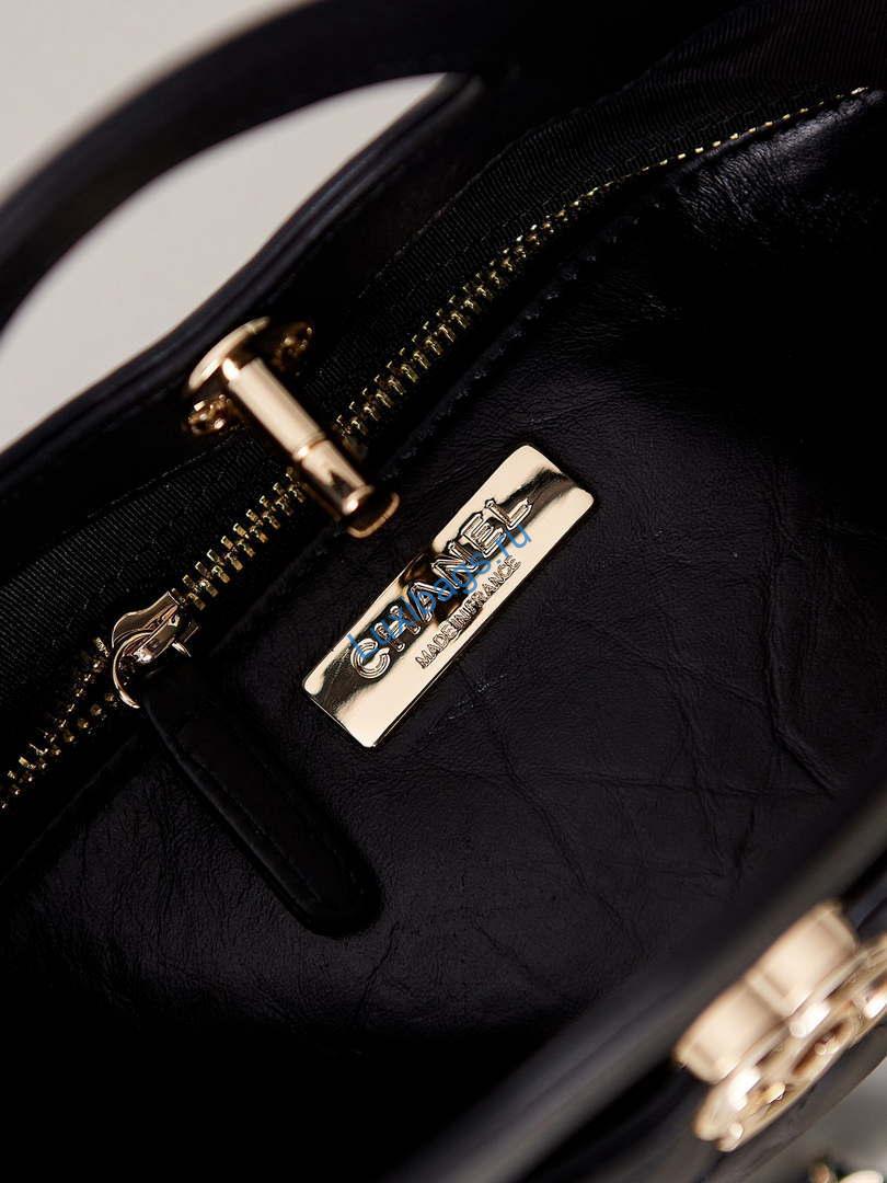 Chanel 31 mini Shopping Chain Lambskin leather AS4133 Bag Black | chanel 31 mini shopping chain lambskin leather as4133 bag black 009