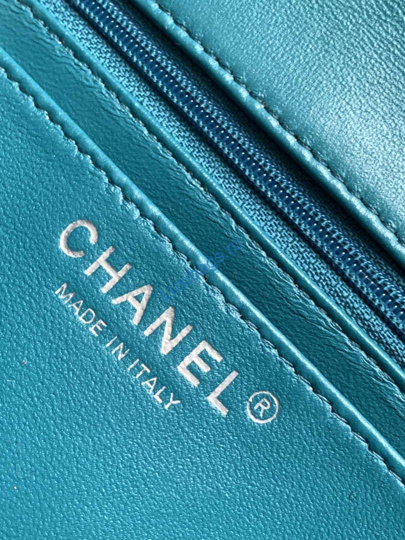 Chanel A1116 Mini Flap Classic Handbag Tweed & Silver-Tone Metal Green | chanel a1116 mini flap classic handbag tweed silver tone metal green 009