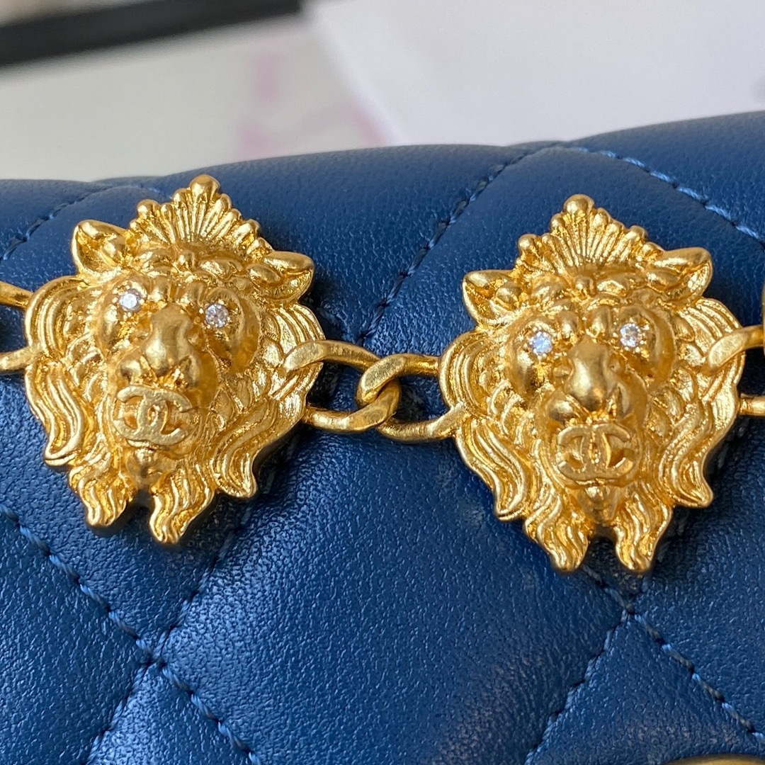Chanel AP3426 Woc Mini Flap Bag Lambskin 17cm Blue | chanel ap3426 woc mini flap bag lambskin 17cm blue 004