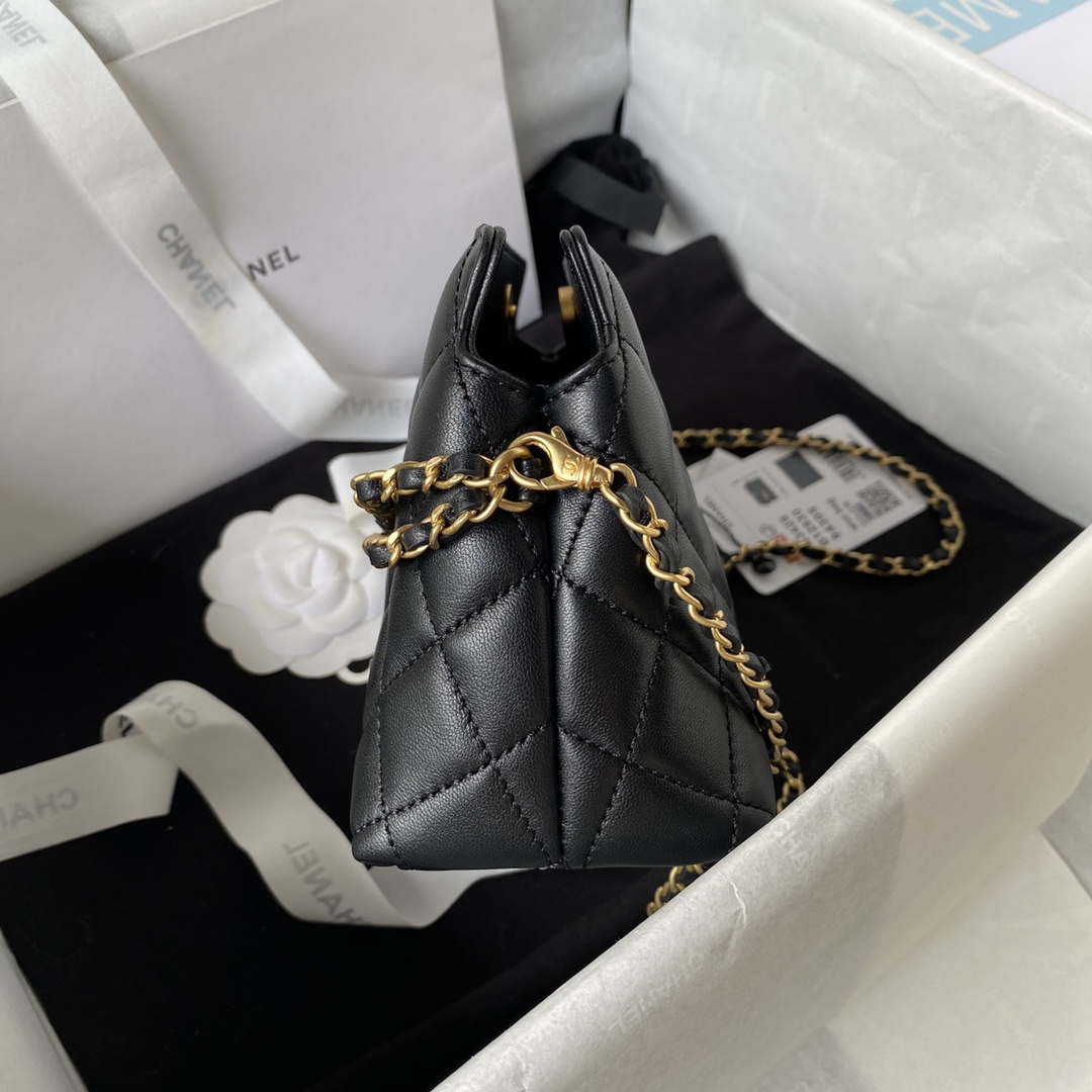 Chanel AS3429 Lambskin Bag Black | chanel as3429 lambskin bag black 006